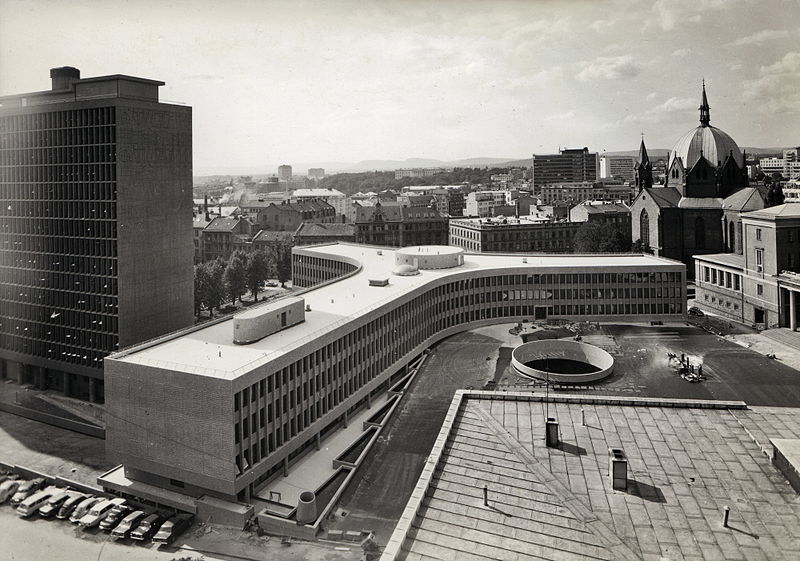 Y-blokka i 1969. Foto: Teigens Fotoatelier